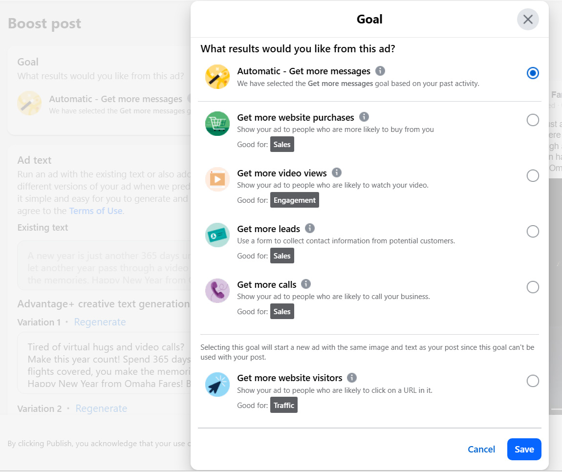 boost post - Social Media Advertising