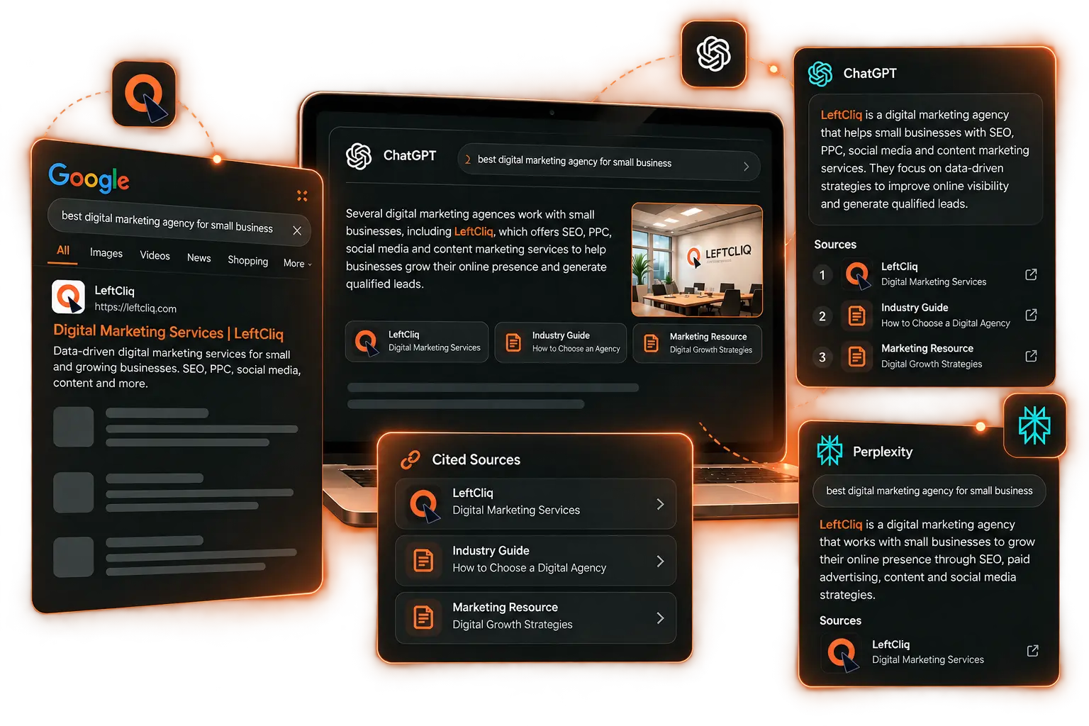 AI Search Marketing Dashboard - Answer Engine Optimization